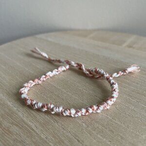 Yvonne Bracelet, anklet, trendy, comfortable, tie, embroidery thread, woven, gif